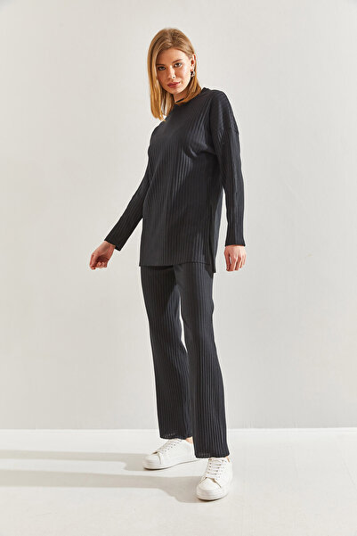 Bianco Lucci Női bordás kamisole felső és alsó készlet60201024