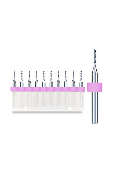 EmAyCenter 10 Adet 1.0mm Tungsten Karbür Delme PCB Matkap Ucu