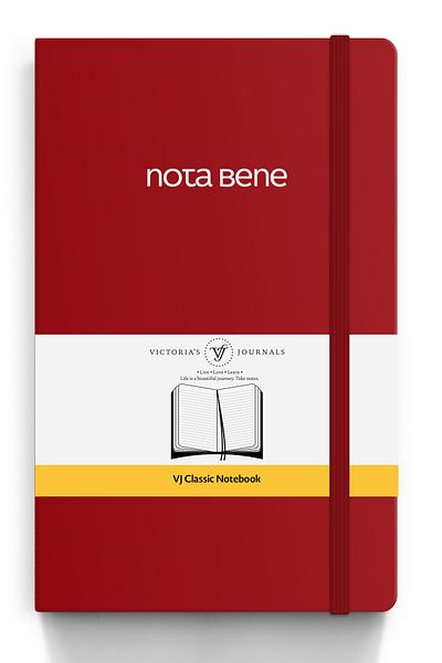 Victoria's Journals Caiet Nota Bene Classic Flex Cover, 13x21 cm, linie
