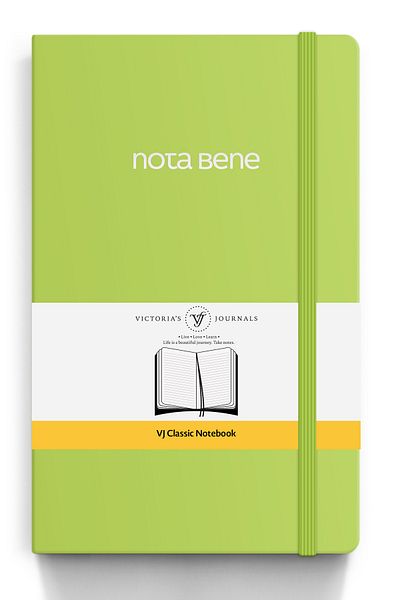 Victoria's Journals Nota Bene Classic Flexible Cover Notebook, 13x21 cm, Striped