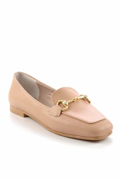 PATRON SHOES Кожени дамски мокасини с катарама