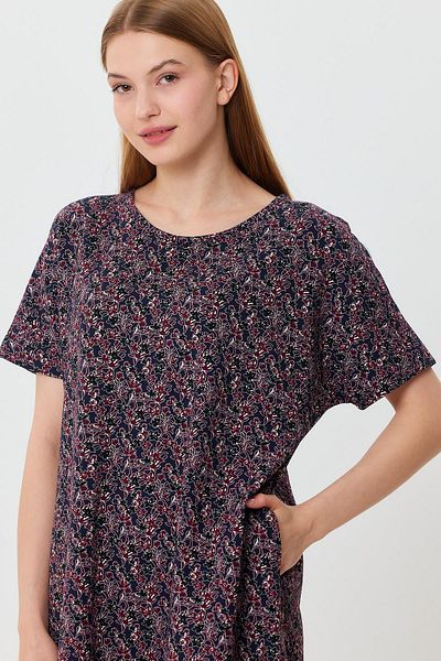 ALEXANDERGARDI Side Pocket Crew Neck Patterned Dress(B24-45702)