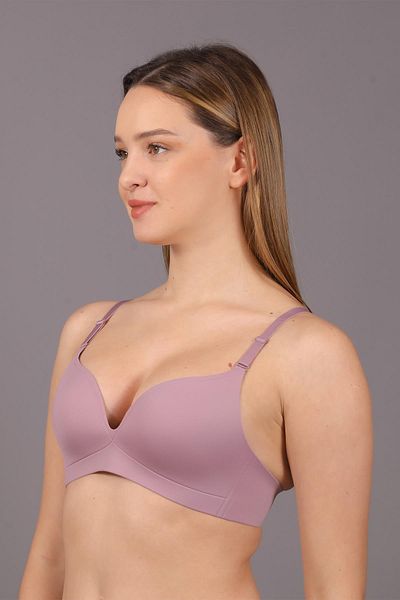 cotonhause Γυναικείο σουτιέν με λεπτό σφουγγάρι Dusty Rose Ghost C5T4N1O633 κομμένο με λέιζερ