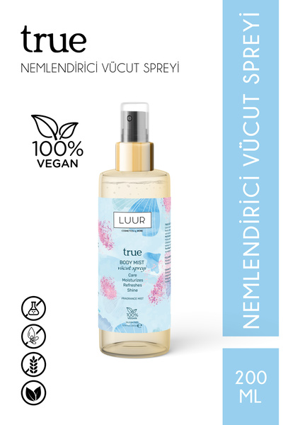 LUUR COSMETICS & MORE True Kadın Vücut Spreyi Etkileyici Uzun Süre Kalıcı Kok...