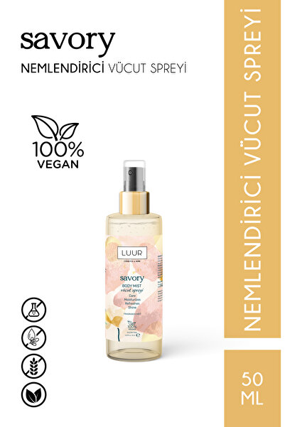 LUUR COSMETICS & MORE Savory Vücut Spreyi Etkileyici Uzun Süre Kalıcı Koku Ne...