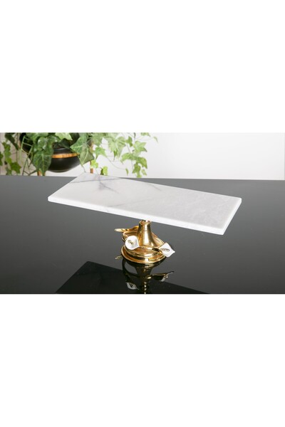 BULUTHOMEAKSESUAR عرض أرجل رخامية مستطيلة 36X18 سم