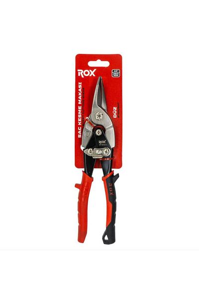 Rox Wood 0254 Articulated Sheet Metal Cutting Scissors 10" 250mm (Straight Cut)
