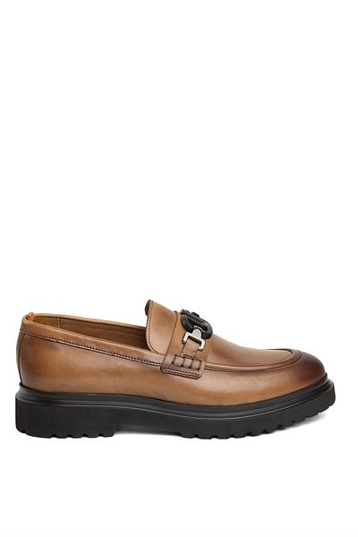 MARCOMEN 19578 Men's Genuine Leather Loafer Shoes Tan
