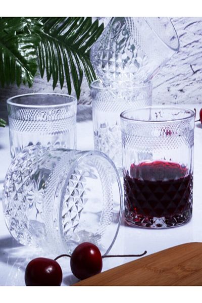 Kosova Grb-07 Glass Small Cup of 6 7*7*8 Cm