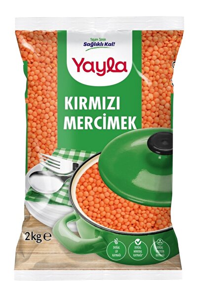 Yayla İthal Kırmızı Mercimek 2 Kg