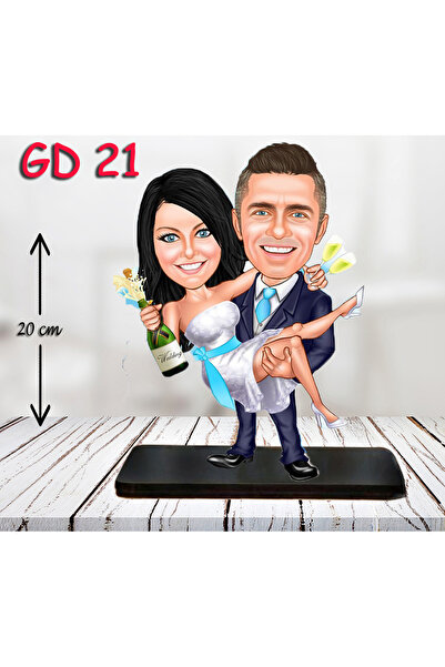 Personalized Wooden Trinket - Bride Groom Trinket 2 ( 3D Trinket )