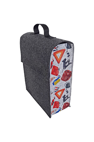 dilekolay Araç Bagaj Düzenleyici Dikey Keçe Çanta - Araba Çantası - Oto Akses...