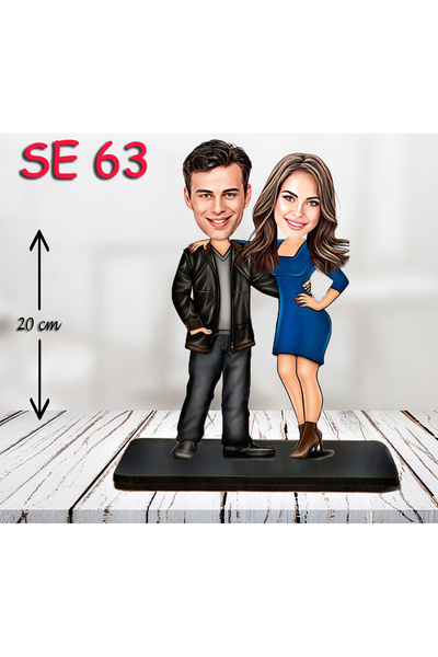 Personalized Wooden Trinket - Holiday Couple Trinket 2