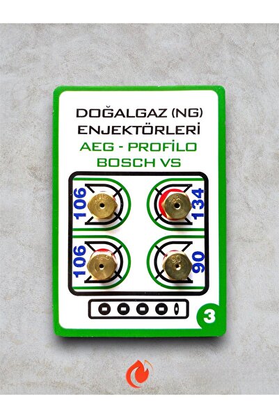 Universal 50 Adet - Doğalgaz Ocak Enjektör Meme - 7'lik Ocak Memesi