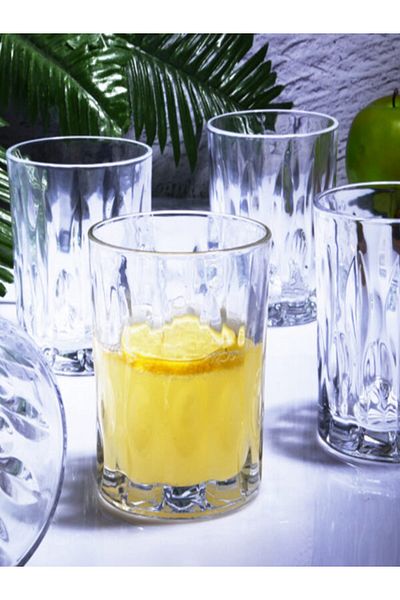 Kosova Grb-10 Glass 6-Piece Large Cup 8*8*9 Cm