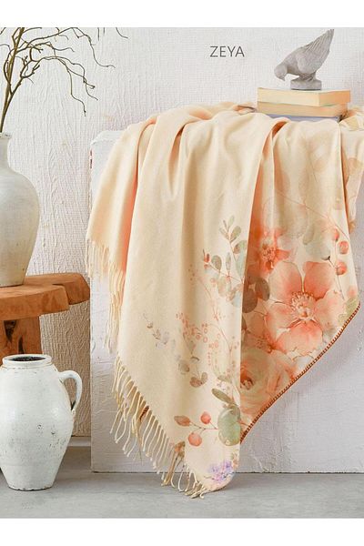 The Club Cotton BOHO SPECIAL PRODUCTION MULTI-PURPOSE FRINGED BLANKET ZEYA 220X240 CM