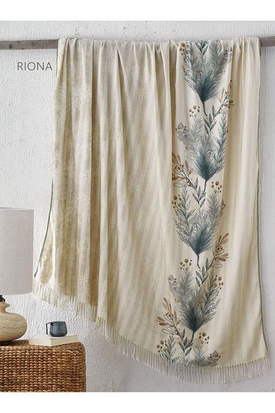 The Club Cotton BOHO SPECIAL PRODUCTION MULTI-PURPOSE FRINGED BLANKET RIONA 220X240 CM