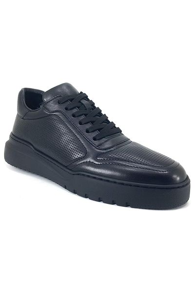Libero 4688 Pantofi casual pentru bărbați din piele naturală cu talpă Eva neagră - imprimați