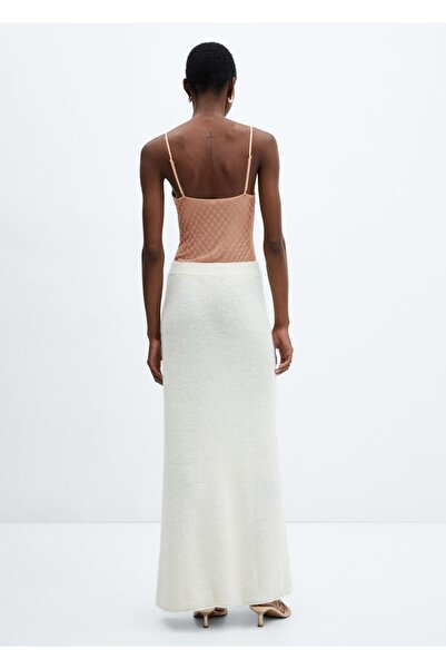 MANGO Woman Strass taşlı askılı bluz