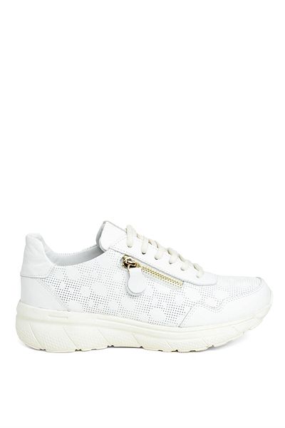 Mammamia D24YA-3625 Pantofi casual din piele de damă alb