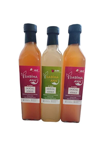 SabihaAna Ev Yapımı Organik 2 Alıç 1 Elma Sirkesi