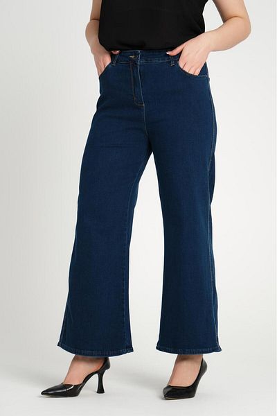Butik Nilyam Women's Large Size Wide Leg Jeans 24051