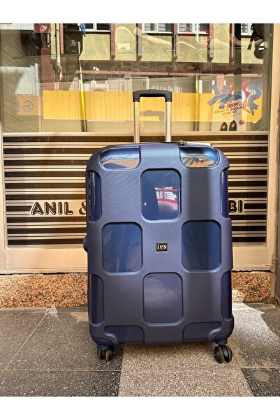 IVS İVS 23 Kare Lacivert Dört Tekerlek Kırılmaz Darbelere Dayanıklı Polipropi...