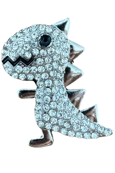 Crocs Metal Taşlı Terlik Süsü Dinazor-Metal Taşlı jibbitz-Metal Taşlı Charm-m...