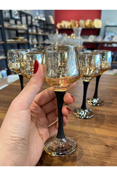 Paşabahçe PANDORANIN KUTUSU LAL-506 6 LI KAHVE YANI SU BARDAĞI BAL SİYAH