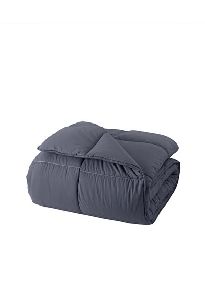 Özdilek Tek Kişilik Ranforce Yorgan - Rulo Çantada - Antrasit 155x215 cm