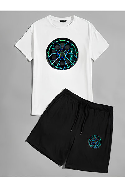 Adrift Prilagođeni obod Štampano kratki rukav T-shirt