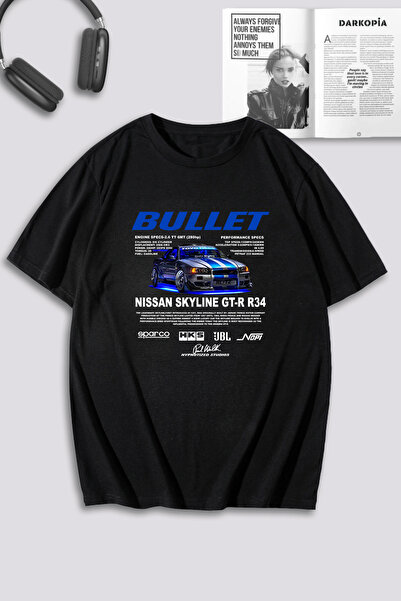 macklin Unisex Kadın Erkek Hızlı ve Öfkeli Bullet & Suki Baskılı Özel Tasarım...