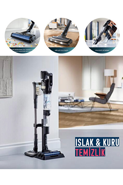 Philips Islak ve Kuru Ve Moplu AquaTrio 9000 Series, Yüksek Vakumlu Şarjlı Ka...