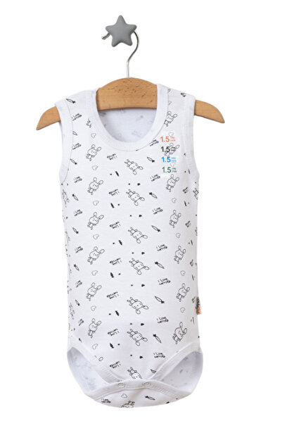 Giftcandor Rabbit patterned Newborn bodysuit