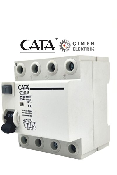 Cata Ct 9645 4x63a 300ma 6ka Trifaze Kaçak Akım Rölesi