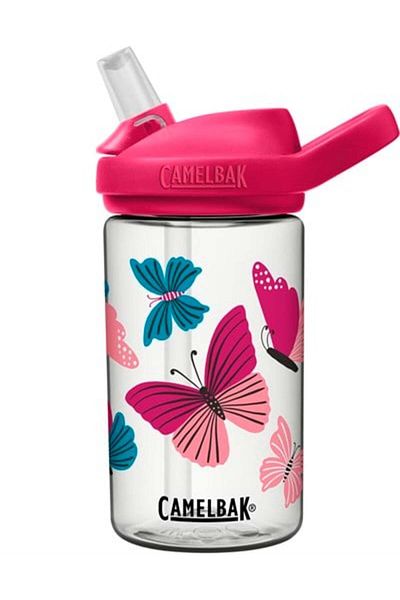 Camelbak Colorblock Butterflies Tritan Plastic Water Bottle with Straw 400ml