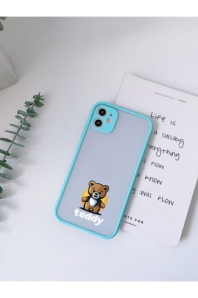 mooodcase حافظة هاتف فاخرة بنمط تيدي مع حماية لعدسة الكاميرا المتوافقة مع هاتف آيفون 11