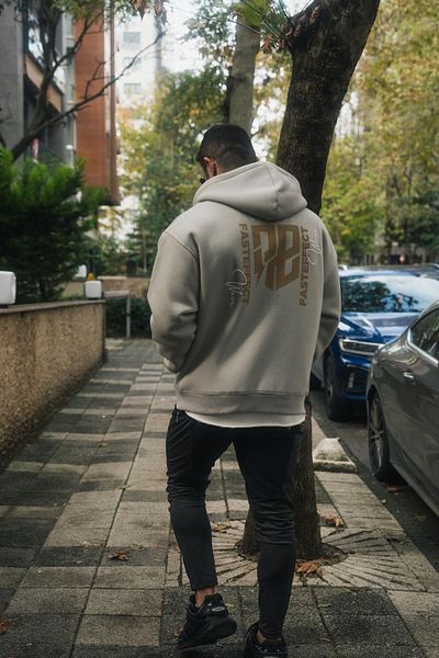 FAST EFFECT WEAR Ζακέτα Oversize με κουκούλα - Εκτύπωση στην πλάτη