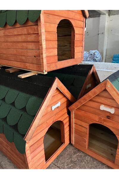 Patili Market Ahşap Köpek Kulübesi