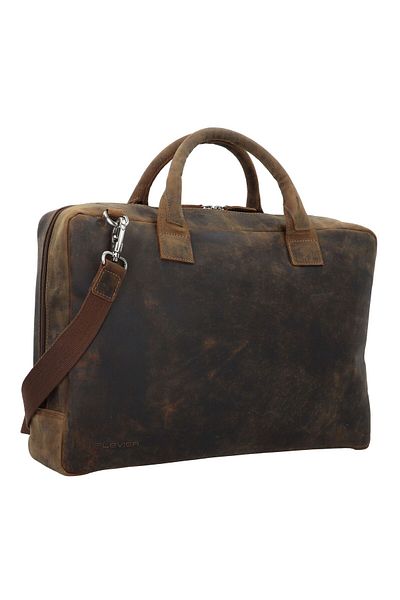 Plevier Adler Aktentasche Leder 42 cm Laptop