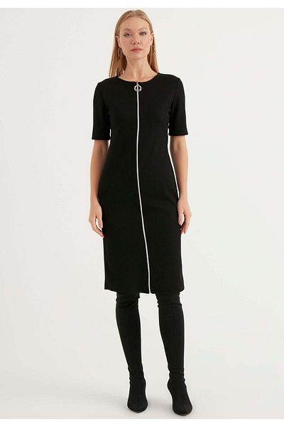 Herita Kleid mit Reißverschlussdetail