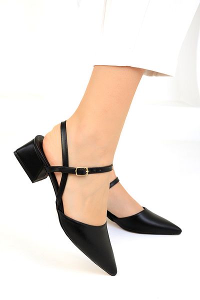 SOHO Women's Black Classic Heeled Shoes 19064
