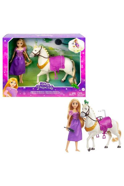 DİSNEY PRİNCESS Disney Princess Fashion Doll & Horse - Rapunzel HLW23