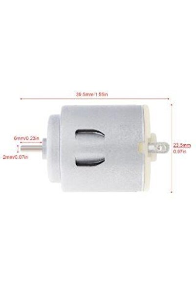 EmAyCenter 5 Adet Arduino R260 Micro 5V Motor 1.61W DC Motor 12300 rpm 2mm Şaft