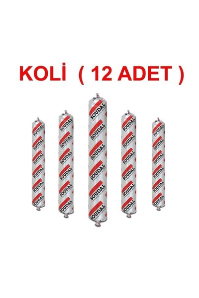 Soudal SOUDAFLEX 40 FC GRİ  600 ML SOSİS (1 KOLİ- 12 ADET)