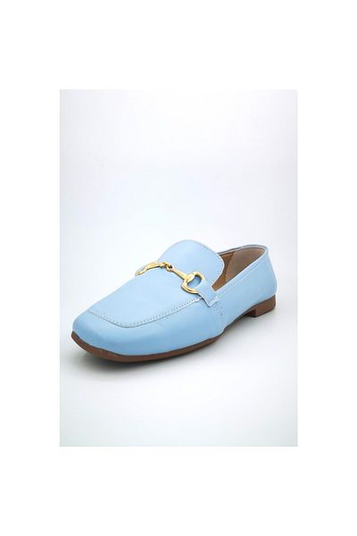 PATRON SHOES Кожени дамски мокасини с катарама