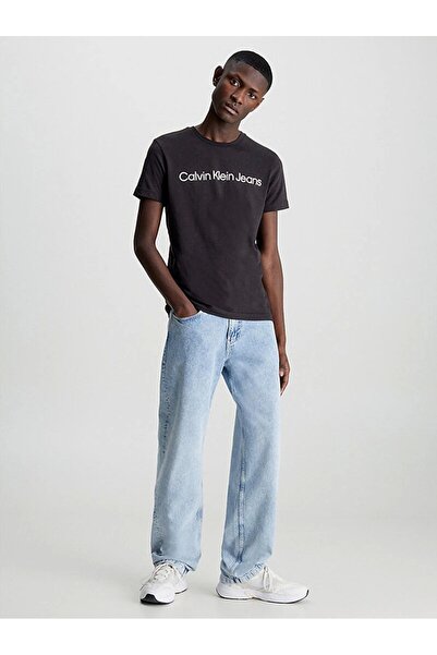 Calvin Klein Erkek Core Logolu Siyah T-Shirt