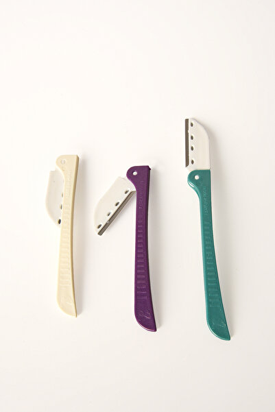 SETBEAUTY Kaş Usturası 3’lü Yüz Jileti Bıyık Alma Epilasyon Kaş Ustura Kaş Jileti Bıyık Jileti Ustura