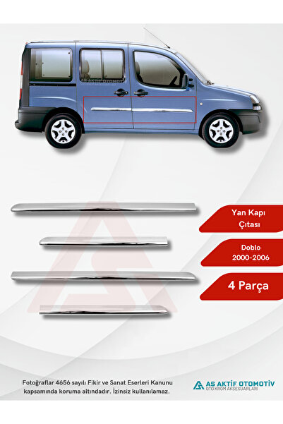 as aktif otomotiv oto krom aksesuarları Fiat Doblo I Panel Van/Lav Yan Kapı Ç...
