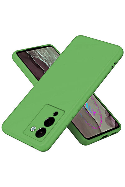 Molly جراب سيليكون مخملي من الداخل سائل أخضر ماتشا لهاتف انفينيكس نوت 12 G96